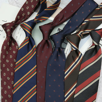 Classic Striped and Dotted Neckties for Men – Business Formal Tie Collection