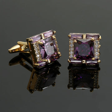 Crystal Inspired Cufflinks for Men – Luxury Gift