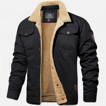 Men’s Bomber Jacket – Classic Aviator – Sherpa Collar – Winter Casual