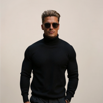 Men’s Classic Turtleneck Sweater – Timeless Smart Casual Knit