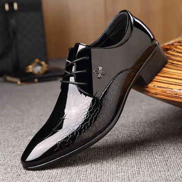 Men’s Elegance Oxford Shoes – Classic Formal Style – Polished Finish