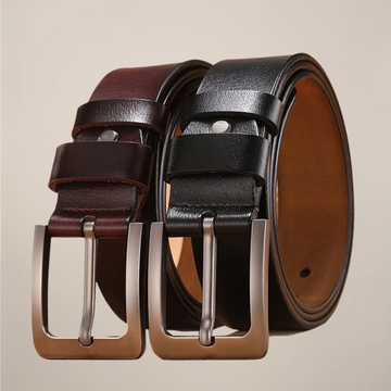 Men’s Formal Belt – Classic Polished Buckle