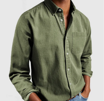 Men’s Long Sleeve Shirt – Classic Button-Down