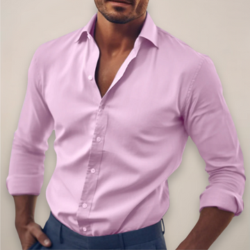 Men’s Long Sleeve Shirt – Smart Button-Up in Classic Colours