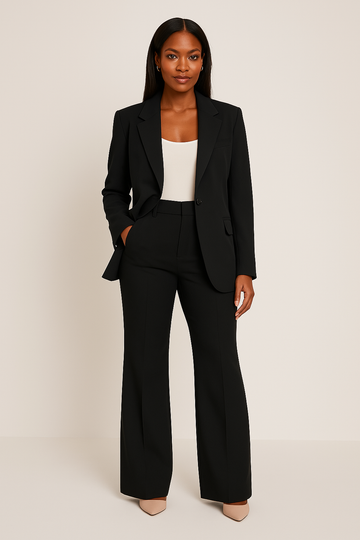 Women's Tailored Fit Pants Suit - Blazer and Pants